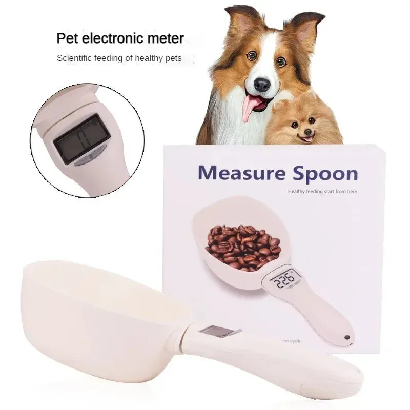 Cuillère doseuse électronique pour aliments pour chiens et chats, avec écran LED 6