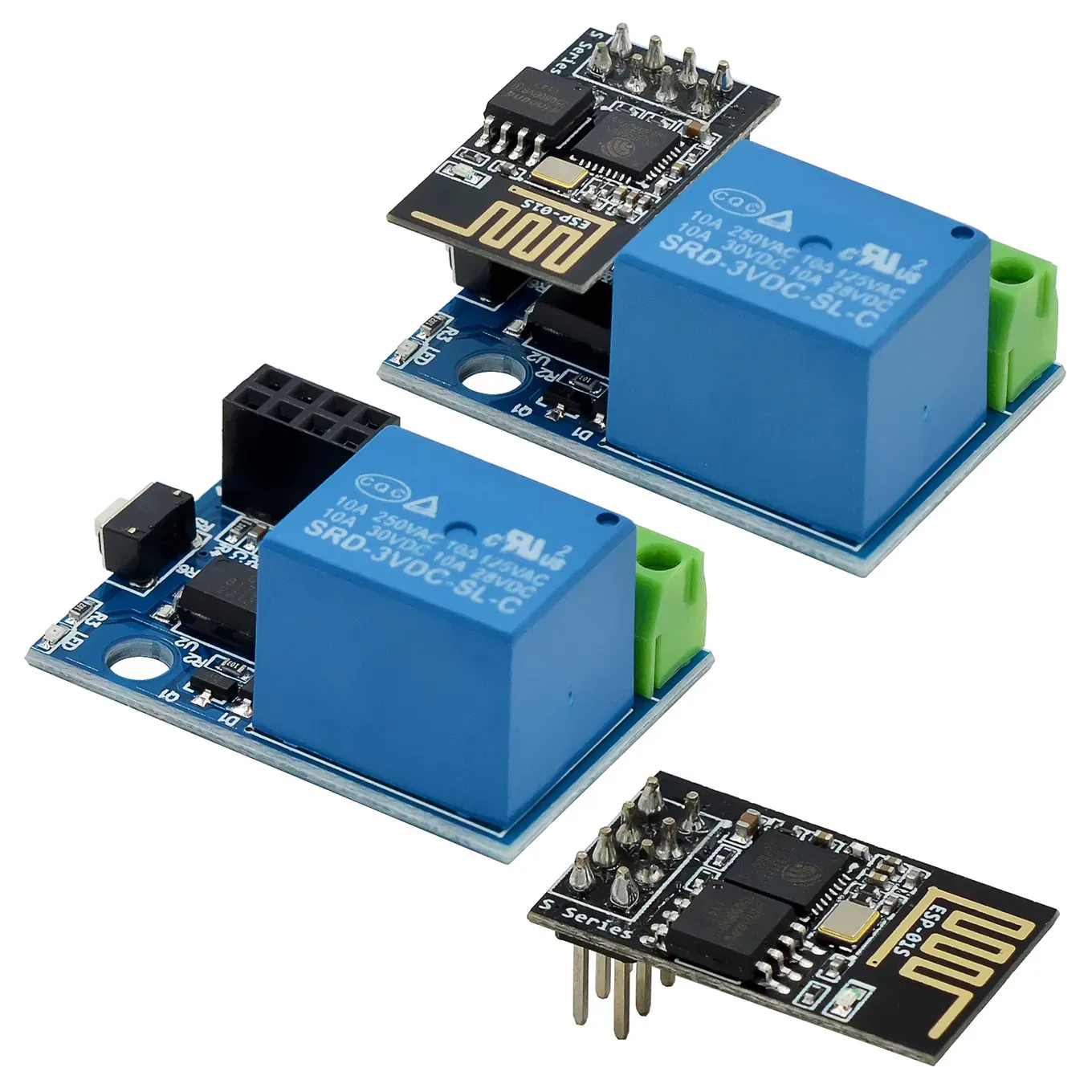 Module relais WiFi ESP8266 ESP-01S 5 V, commutateur à distance pour maison connectée, compatible application smartphone et Arduino 5