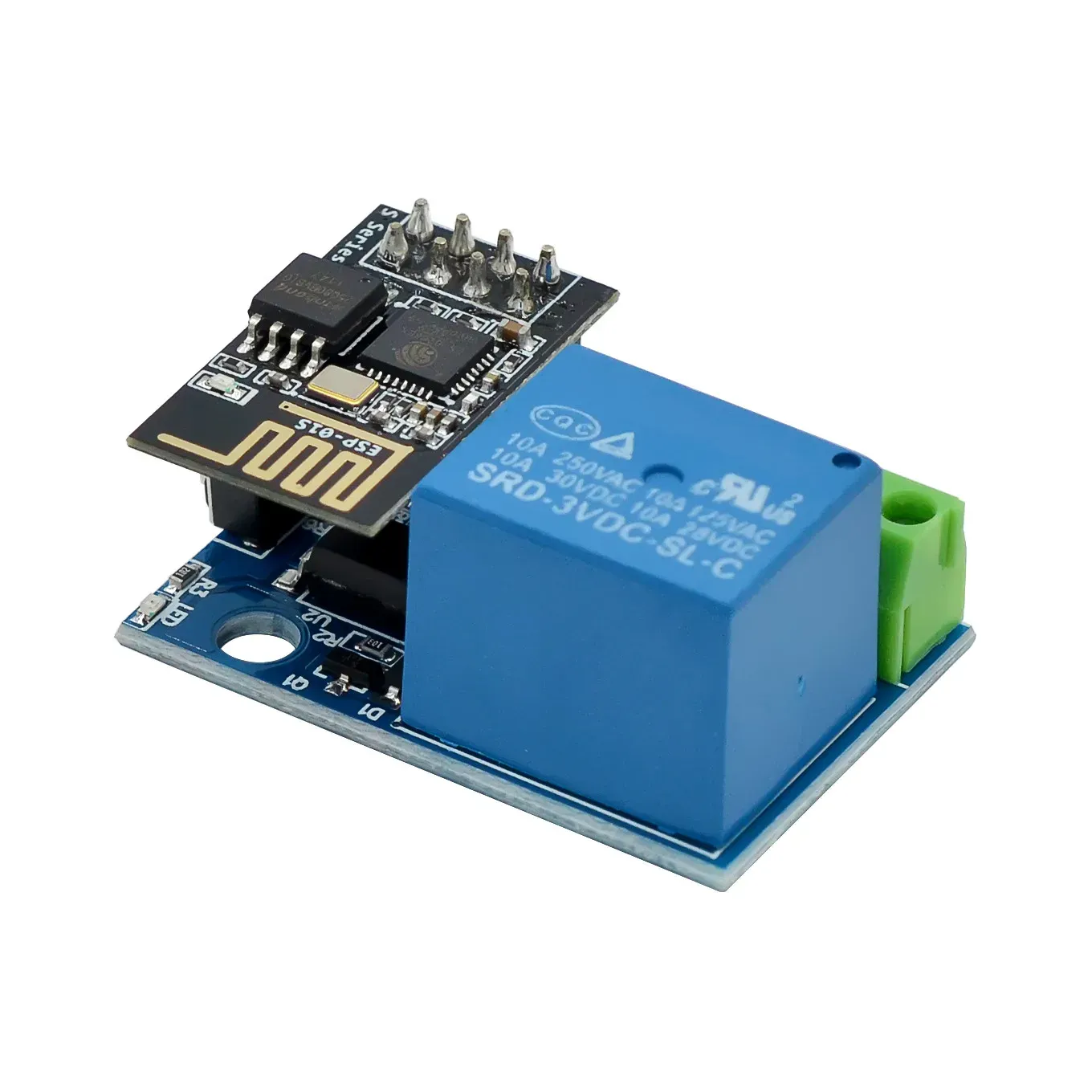 Module relais WiFi ESP8266 ESP-01S 5 V, commutateur à distance pour maison connectée, compatible application smartphone et Arduino 7