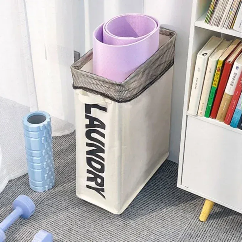 Panier à linge pliable avec roulettes, boîte de rangement pour vêtements et articles de yoga, accessoires de salle de bains 6