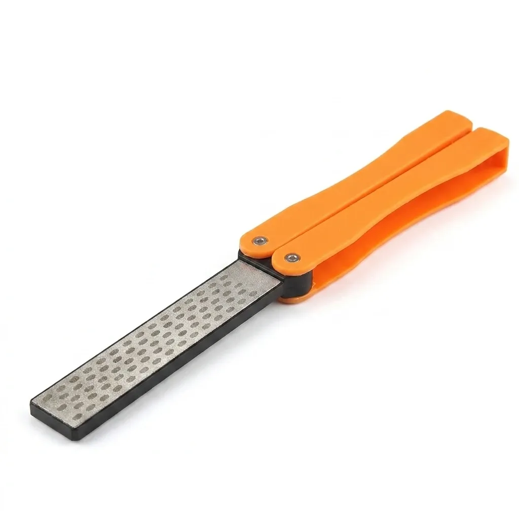 Aiguiseur de poche pliable en situation