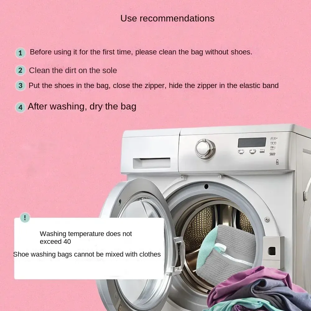 Détail du sac de lavage pour chaussures