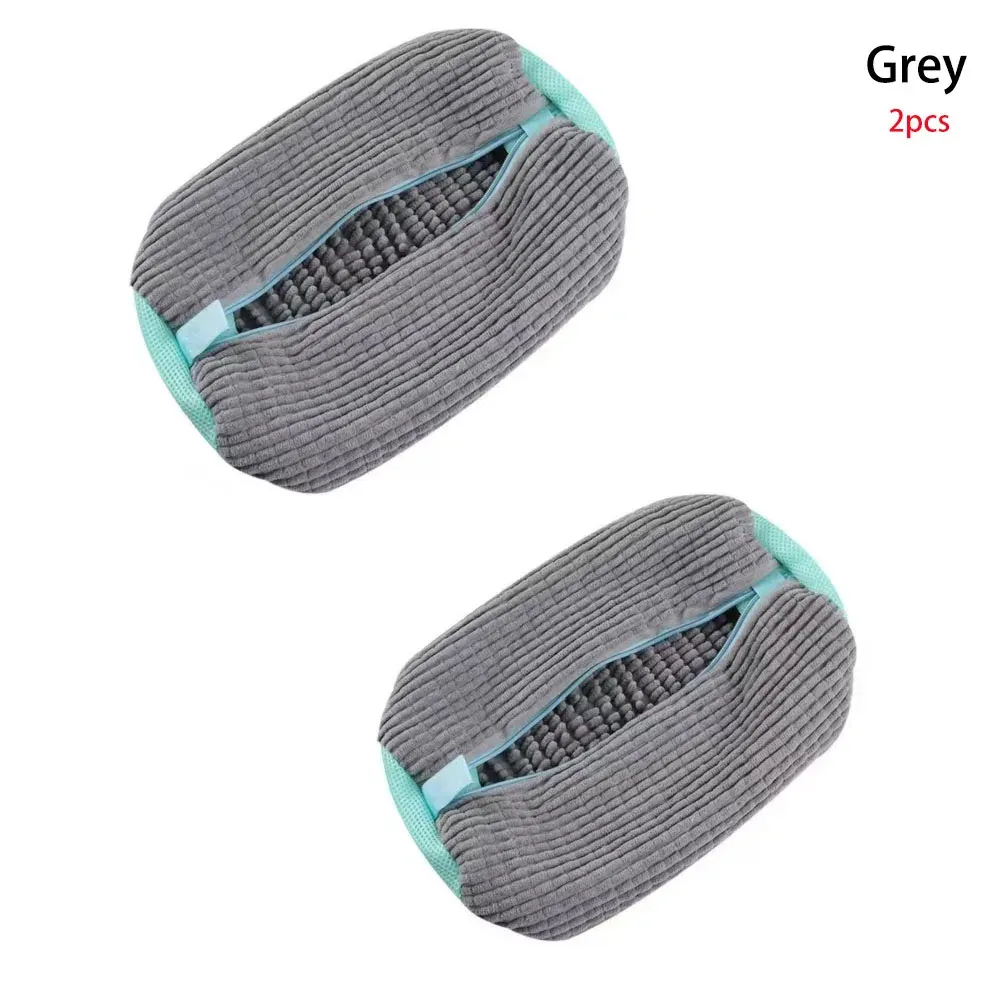 Fibre Fluffy 360° Sac de lavage pour chaussures Surround Cleaning - Sac à linge réutilisable, lavable en machine, avec fermeture éclair (lot de 1) 10