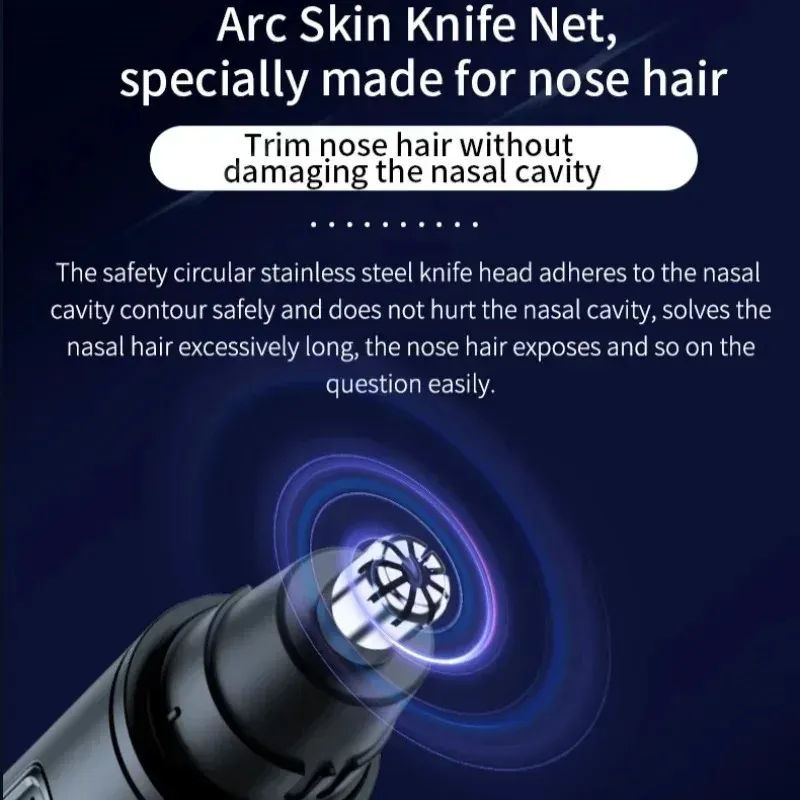 Tondeuse électrique pour le nez, les oreilles et les sourcils pour hommes, rechargeable par USB, étanche et indolore, mini-tondeuse portable 2