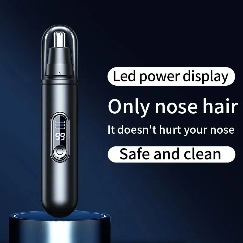 Tondeuse électrique pour le nez, les oreilles et les sourcils pour hommes, rechargeable par USB, étanche et indolore, mini-tondeuse portable 4