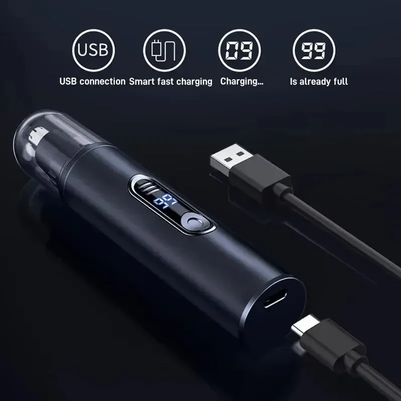 Tondeuse électrique pour le nez, les oreilles et les sourcils pour hommes, rechargeable par USB, étanche et indolore, mini-tondeuse portable 5