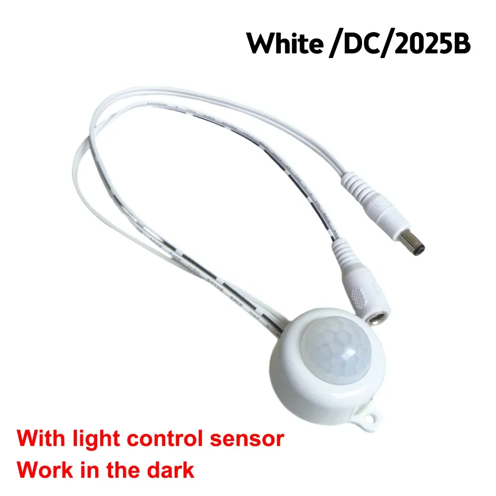 Interrupteur à capteur de mouvement PIR infrarouge USB, détecteur de présence DC 5 V / 12 V / 24 V pour éclairage LED 7