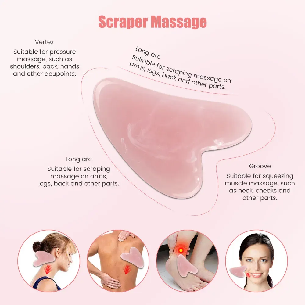 Masseur visage et cou à rouleaux 3D en forme de Y, rotation à 360 degrés, outil de massage minceur corps + gratte-peau Gua Sha, raffermissement de la peau, anti-rides 3