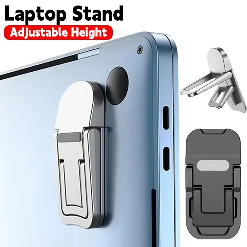 Support pliable et réglable pour ordinateur portable Lenovo, ultra-fin, avec pieds invisibles et refroidissement