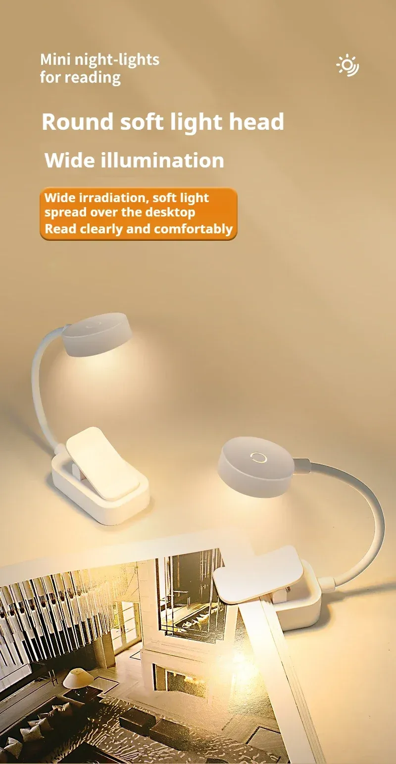 Mini lampe de lecture LED en situation de lecture