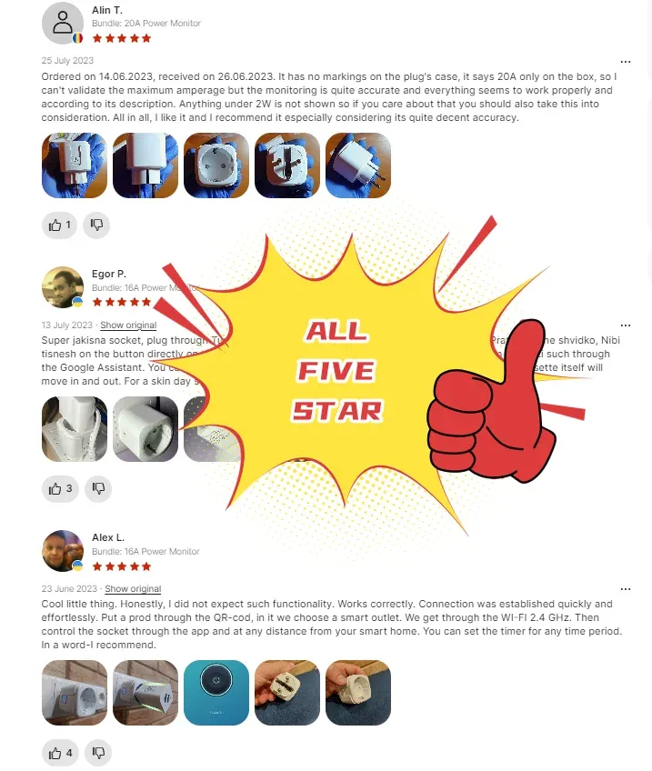 Contenu du coffret : prise intelligente