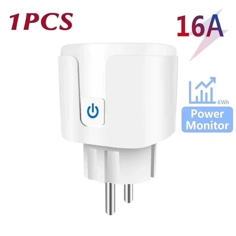Prise connectée Wi-Fi EU 16/20 A avec mesure de la consommation énergétique, contrôle à distance par application et commande vocale, compatible Tuya et Google Home 8