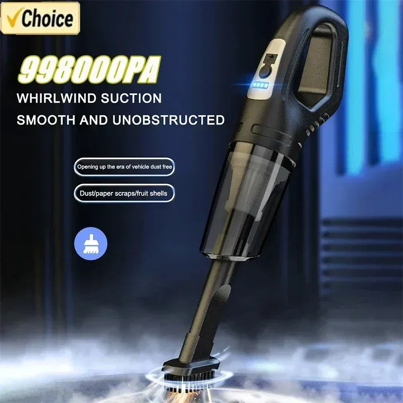 Aspirateur sans fil puissant, rechargeable, portatif, à charge rapide, pour voiture et maison, idéal pour les poils d'animaux - Image 1