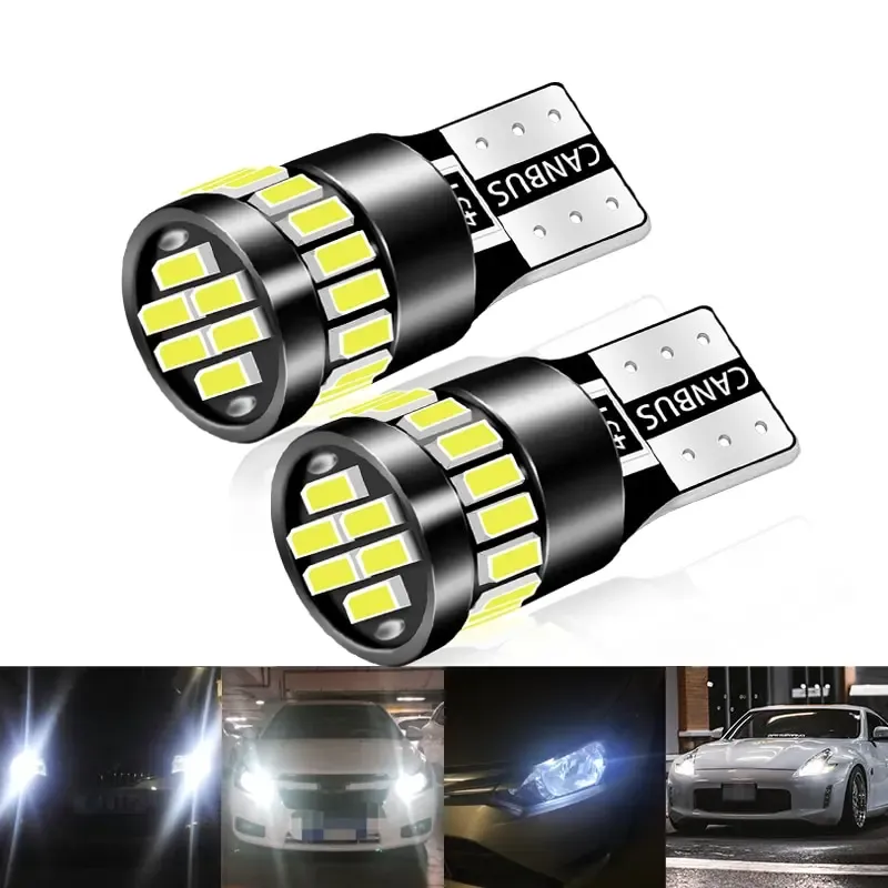 2x Ampoules LED W5W T10 21 SMD Canbus pour Voiture, Éclairage Intérieur, Feux de Position, Plafonnier, Lampe de Lecture - Image 1