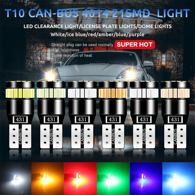 Ampoules LED W5W T10 21SMD Canbus