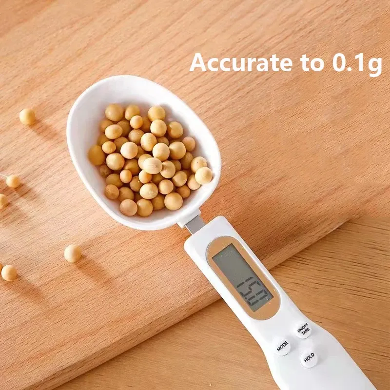 Balance de cuisine numérique LCD, cuillère doseuse électronique, 500 g / 0,1 g 2