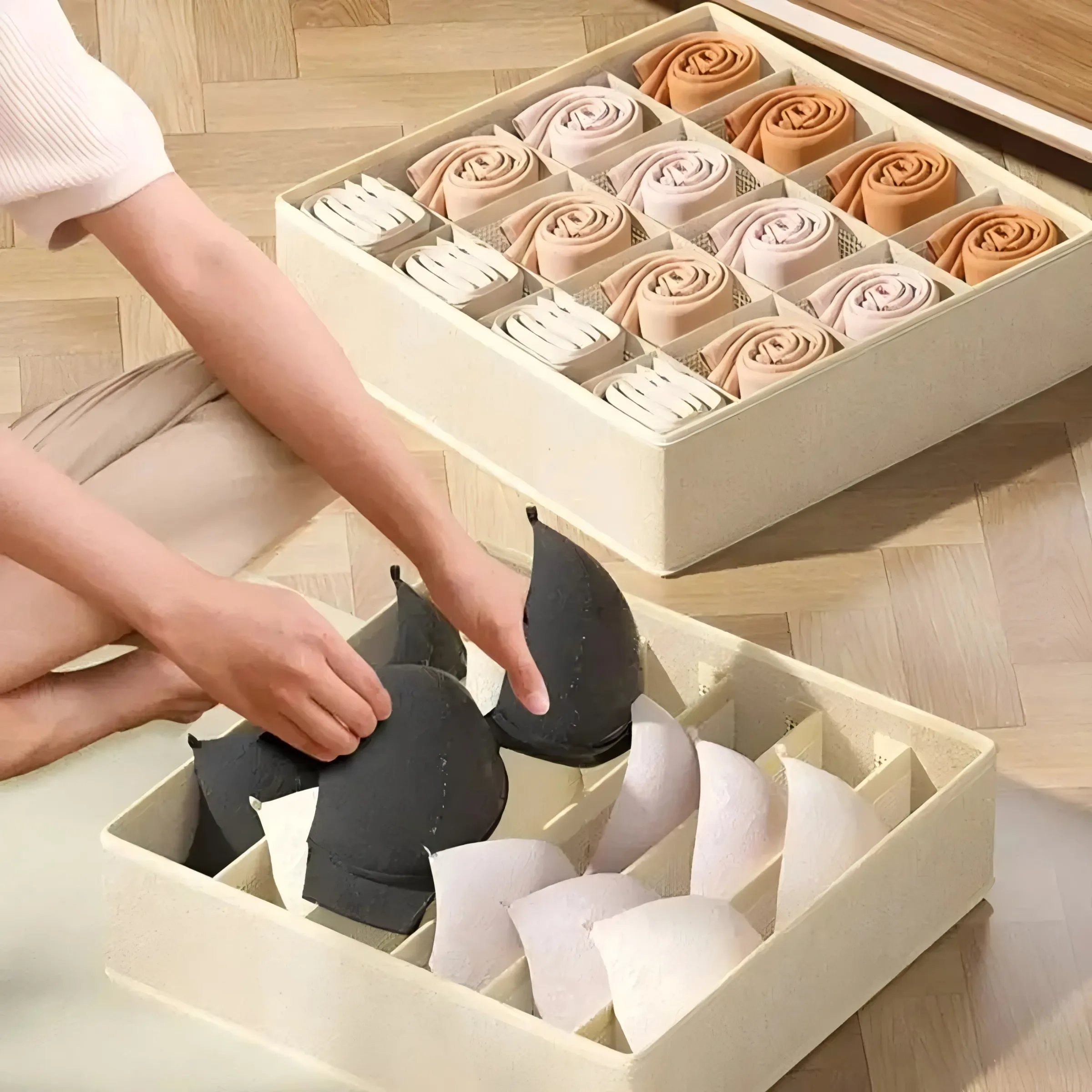 Organisateur de tiroirs pour sous-vêtements, soutiens-gorge, chaussettes et caleçons 3