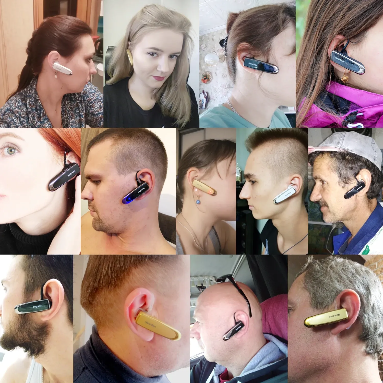 Casque Bluetooth sans fil Nouveau Bee V5.0 avec micro, écouteurs Mini mains libres, autonomie 24 heures, idéal pour la conduite et les déplacements professionnels 5