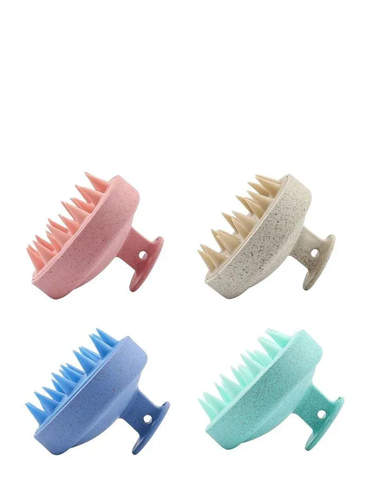 Brosse à shampooing en silicone, design ergonomique