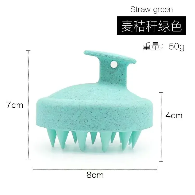 Brosse de shampoing en silicone, brosse de massage corporel pour douche, outil de salon de coiffure, peigne de massage du cuir chevelu, peigne de lavage des cheveux, lot de 1 ou 2 11