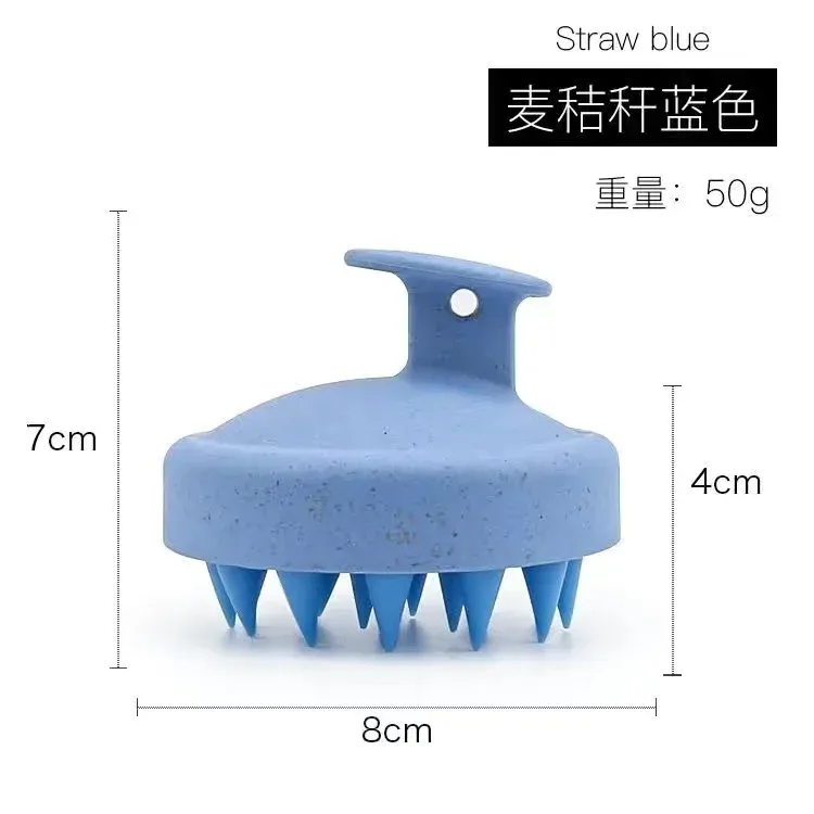 Brosse de shampoing en silicone, brosse de massage corporel pour douche, outil de salon de coiffure, peigne de massage du cuir chevelu, peigne de lavage des cheveux, lot de 1 ou 2 8