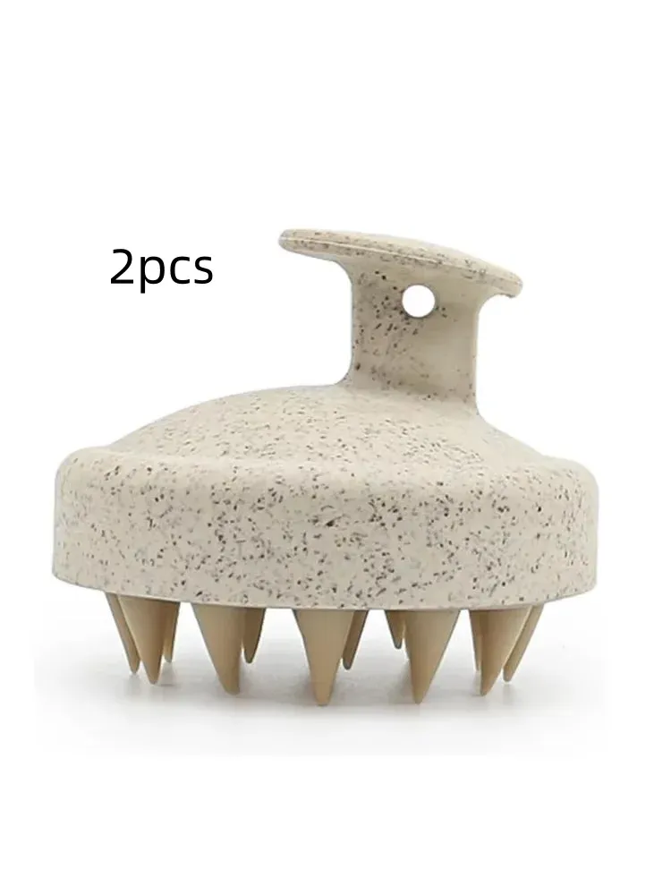 Brosse de shampoing en silicone, brosse de massage corporel pour douche, outil de salon de coiffure, peigne de massage du cuir chevelu, peigne de lavage des cheveux, lot de 1 ou 2 12