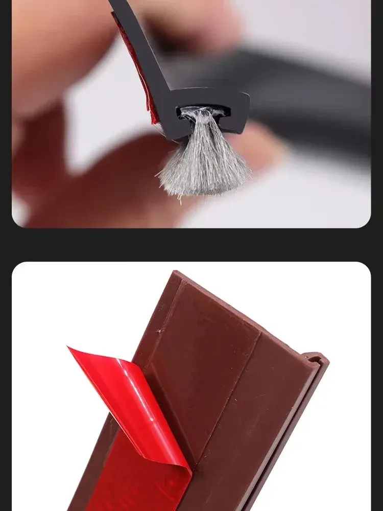 Détail du joint anti-courant d'air