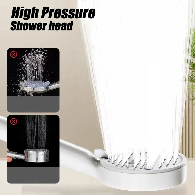 Pommeau de douche haute pression, pommeau portatif à 5 modes, réglable, économe en eau, accessoires de salle de bain suspendus 3