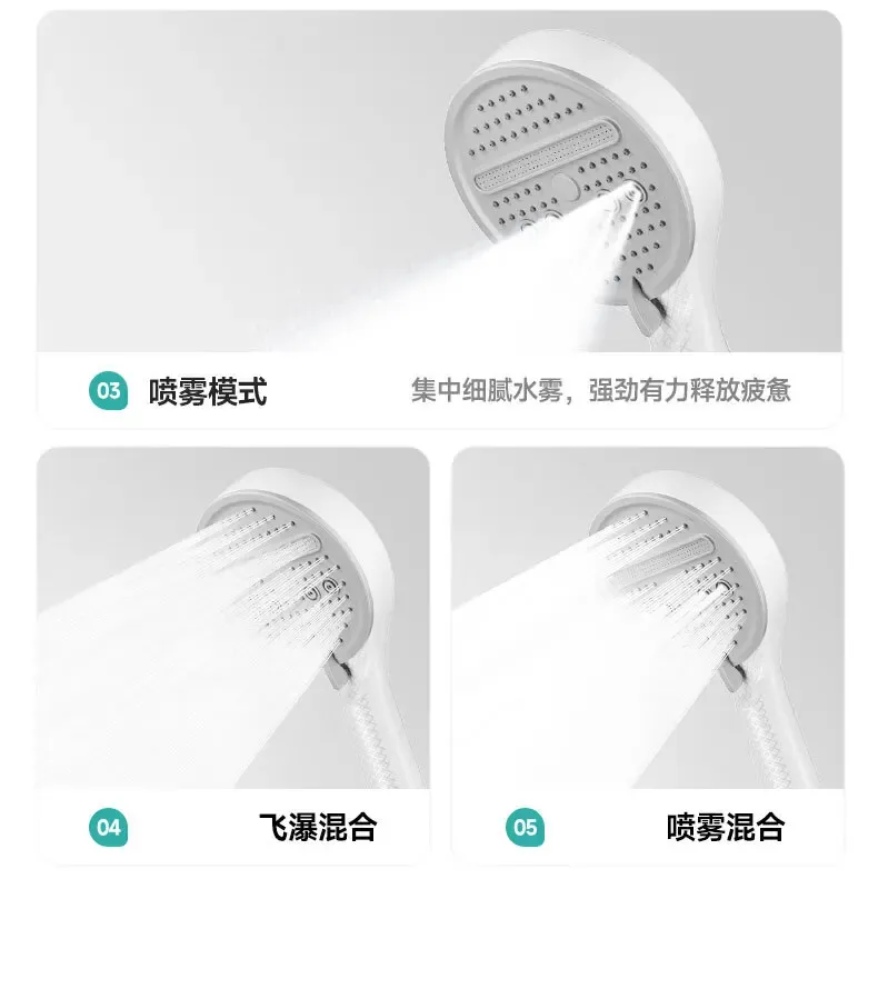 Pommeau de douche avec accessoires