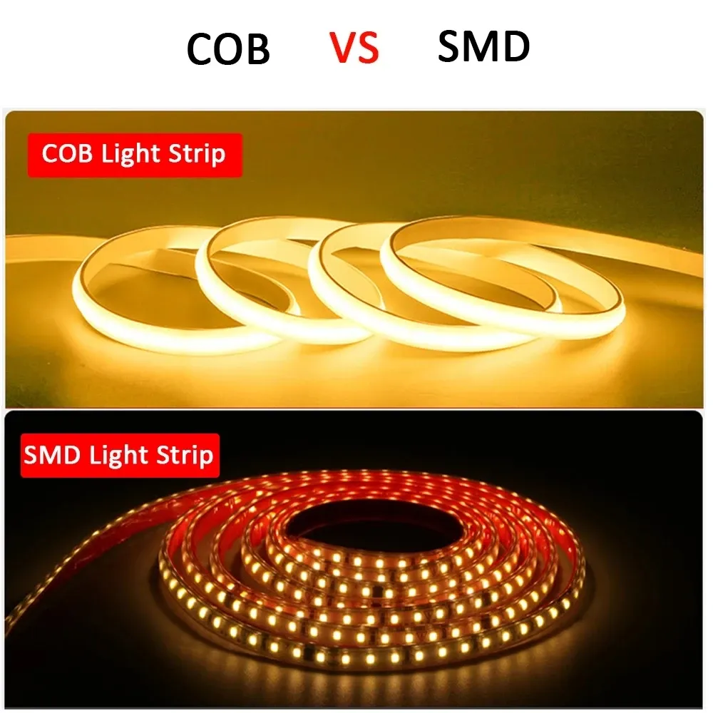 Ruban LED COB étanche 220 V avec interrupteur marche/arrêt, éclairage flexible pour chambre, cuisine et jardin 3