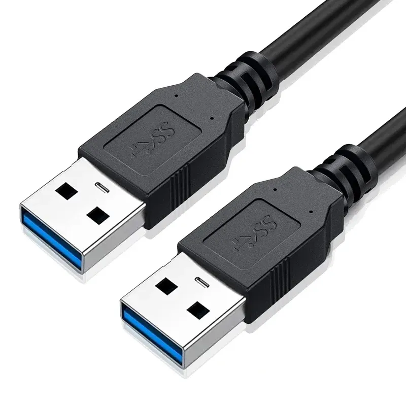 Câble d'extension USB 3.0 mâle vers mâle, compatible USB 2.0, transmission rapide des données pour disque dur