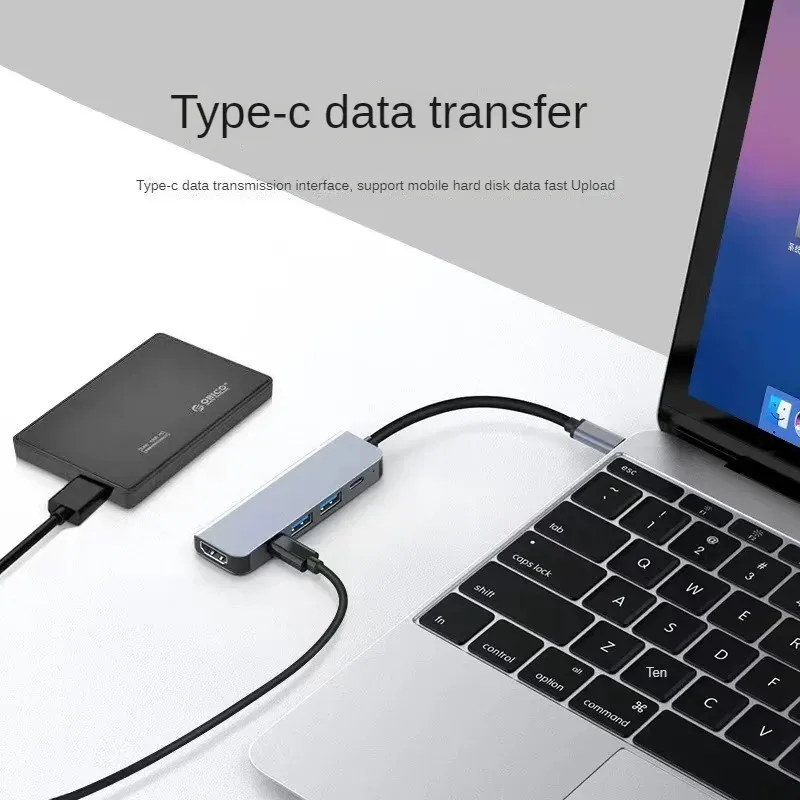 Hub USB-C vers HDMI 4K, station d'accueil avec charge USB-C PD et ports USB 3.0 et 2.0 pour MacBook, iPad, Samsung Galaxy S10 DeX, TV, souris, clavier et clé USB 4