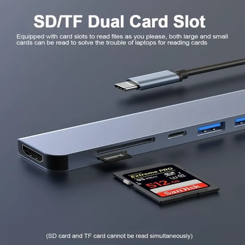 Hub USB-C, design compact