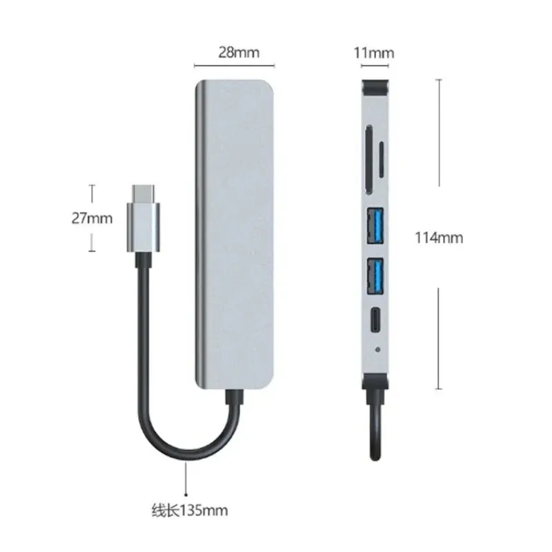 Hub USB-C, lecteur de cartes mémoire