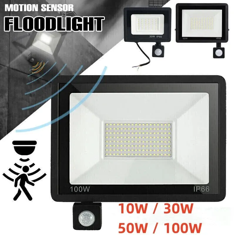 Projecteur LED à détecteur de mouvement, vue d'ensemble