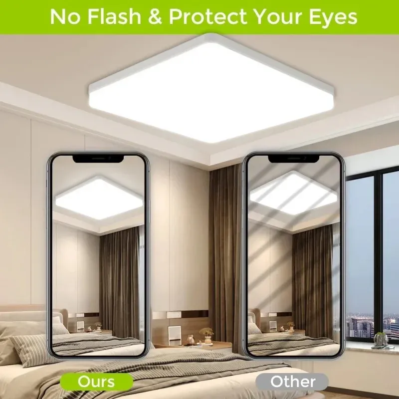Plafonnier LED encastré, vue détaillée