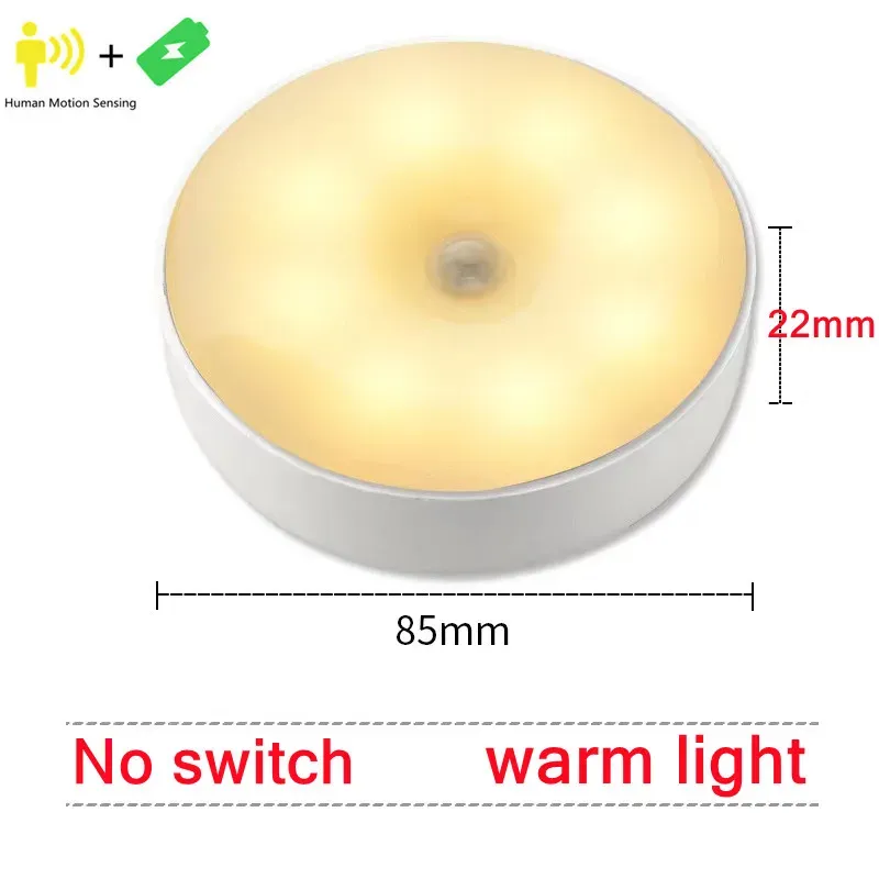 Veilleuse LED rechargeable USB avec capteur de mouvement pour chambre, escalier, couloir et garde-robe 10