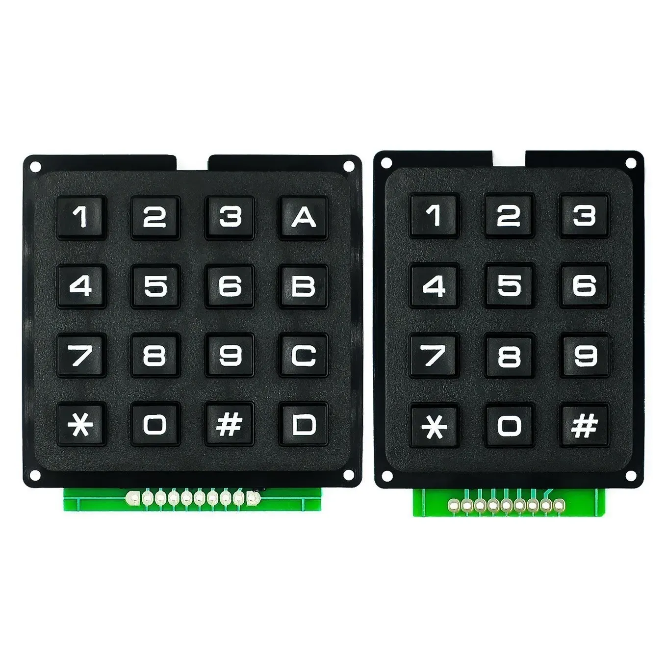 Clavier matriciel sous différents angles