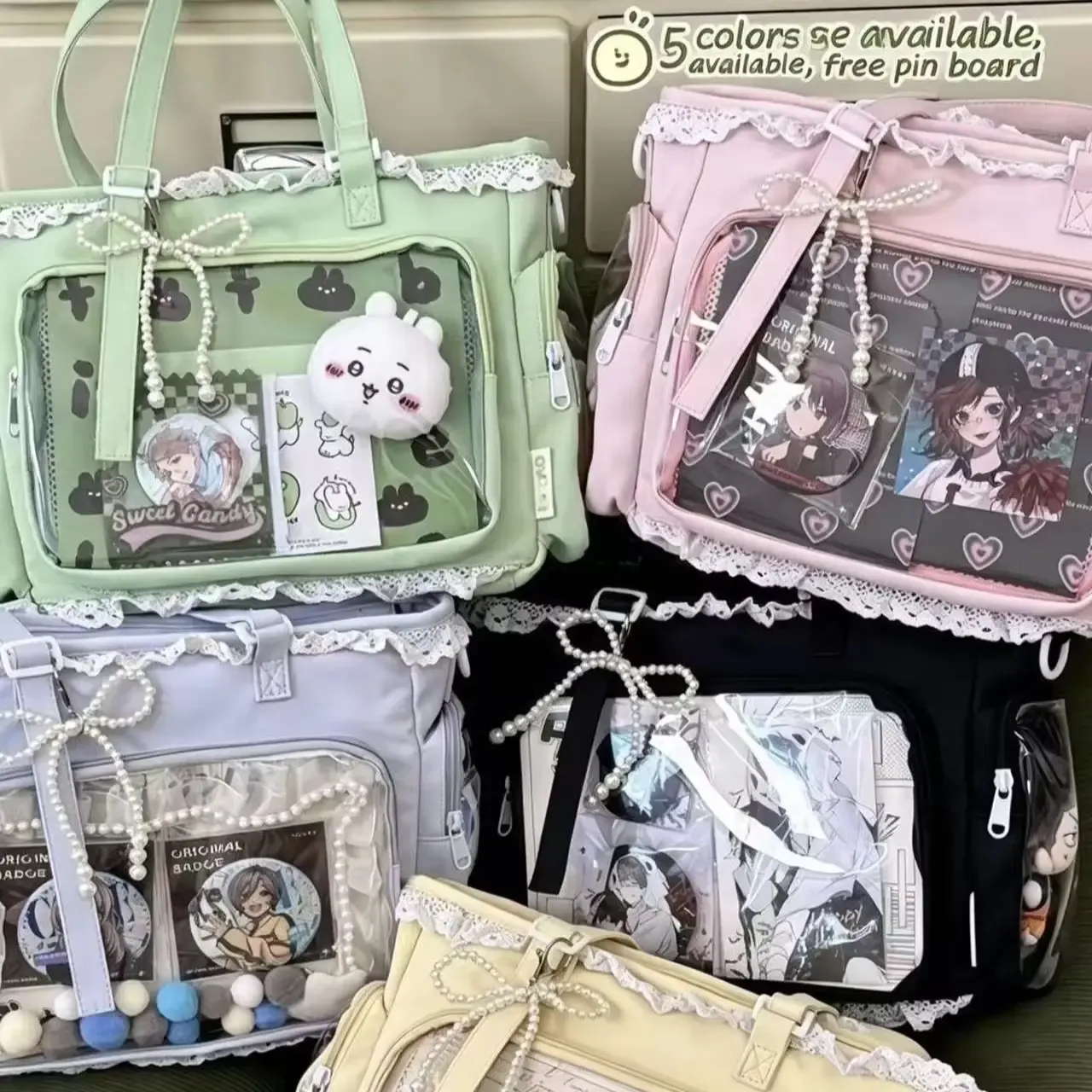 Sac Itabag japonais bidimensionnel « Ballerine Grande Appétit » à bandoulière 2