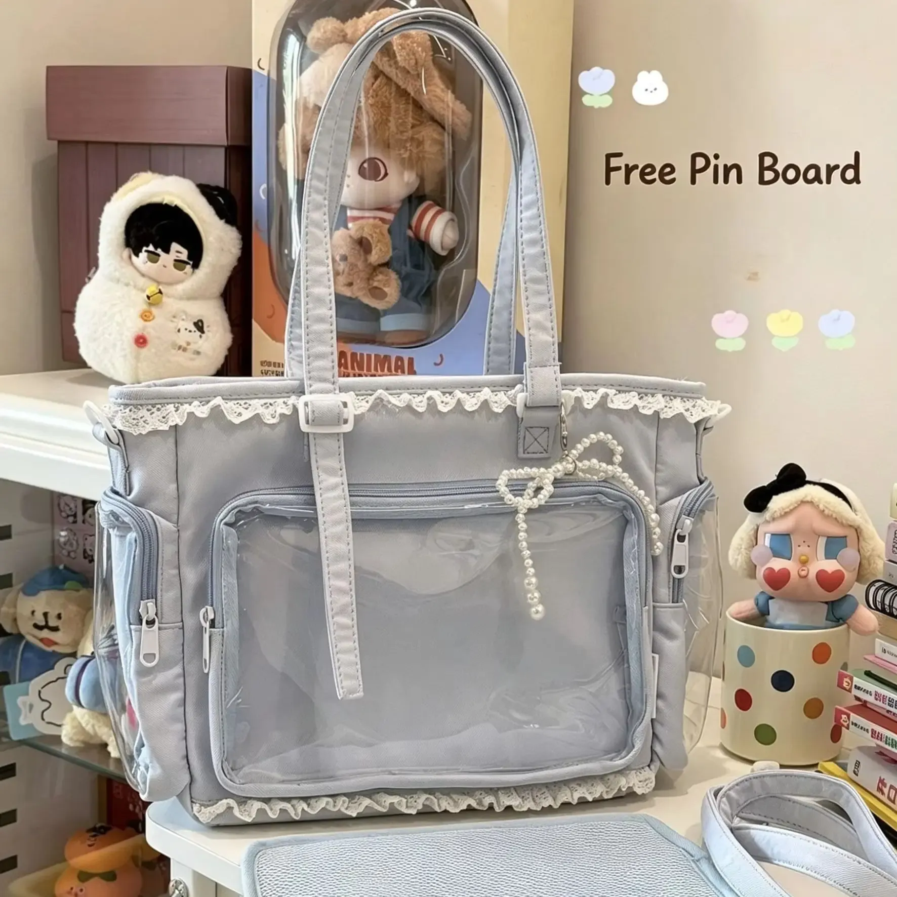 Sac Itabag japonais bidimensionnel « Ballerine Grande Appétit » à bandoulière 6