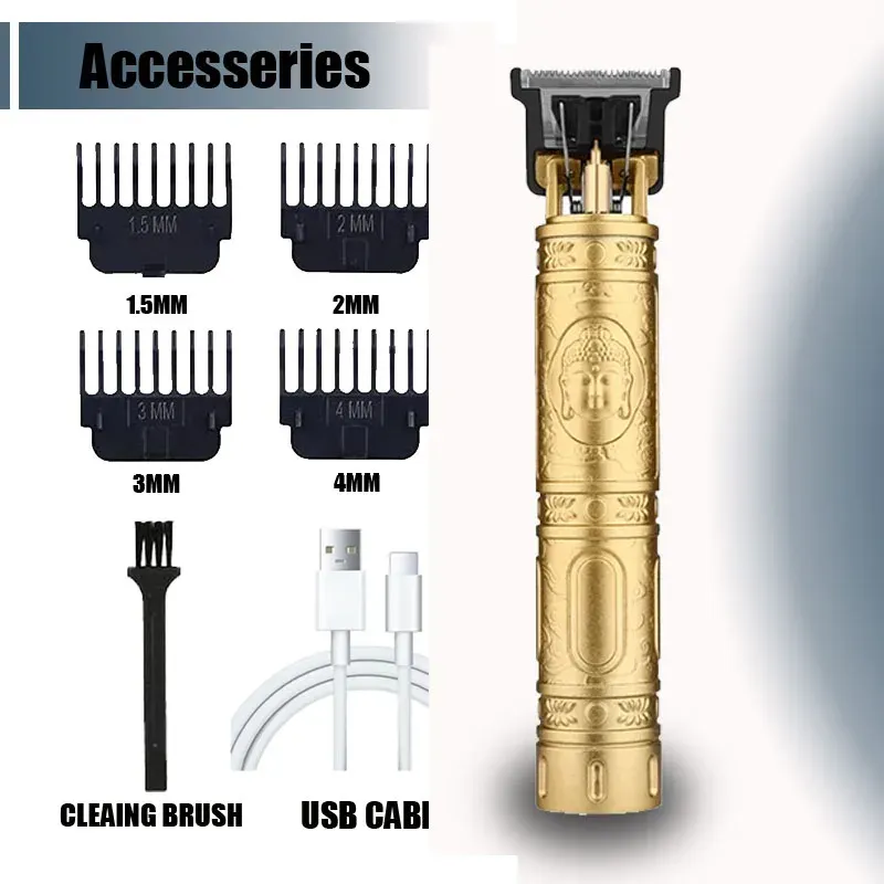 Tondeuse à cheveux professionnelle T9 avec accessoires pour hommes | Charge rapide USB | Barbe, corps et cheveux | Rasoir électrique de précision 7