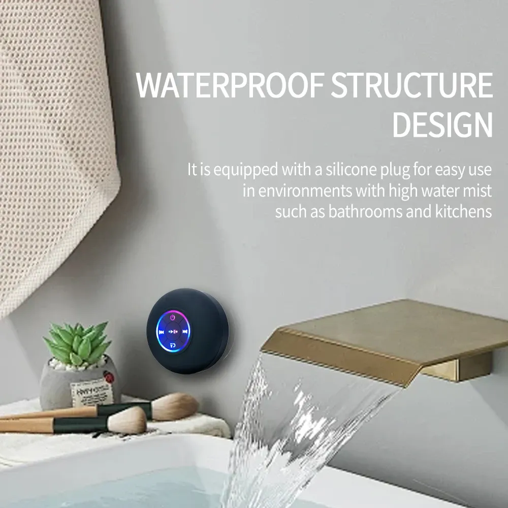 Détail du design de l'enceinte Bluetooth
