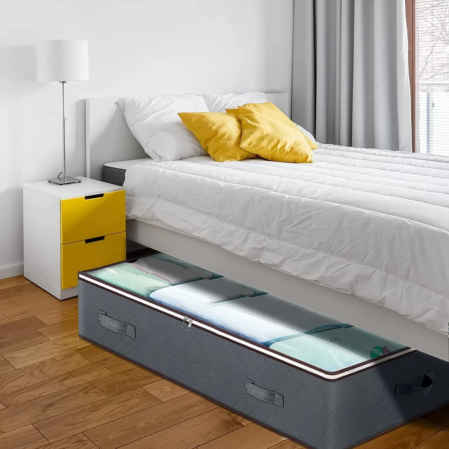 Conteneur de rangement pliable sous le lit, vue principale