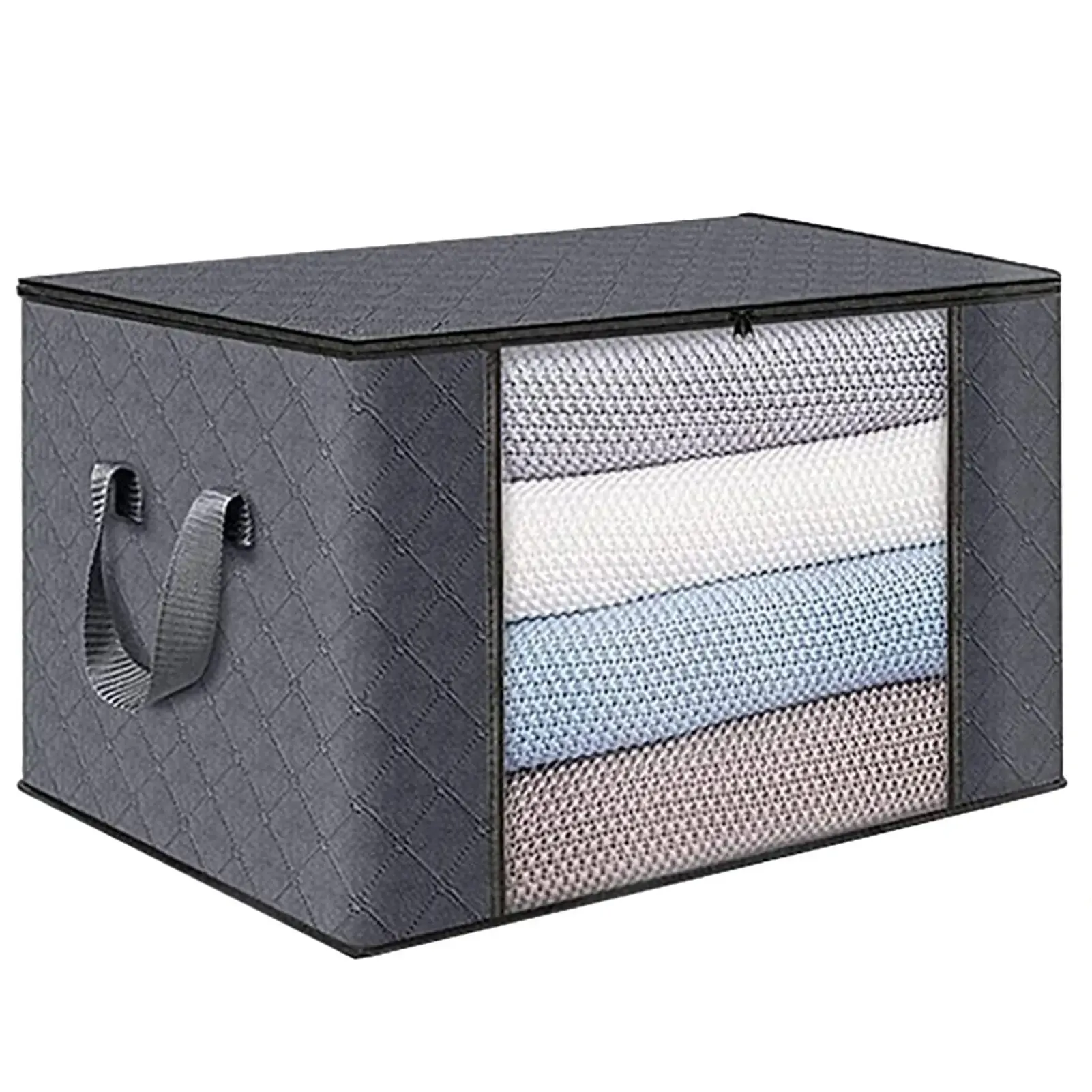 Conteneurs de rangement pliables sous le lit à fenêtre transparente, avec organisateurs de jouets et sacs de rangement pour vêtements 20