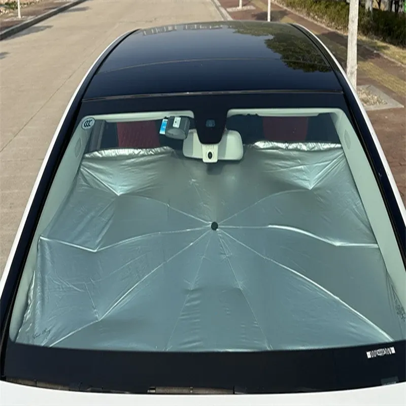 Pare-soleil de voiture rétractable, utilisation