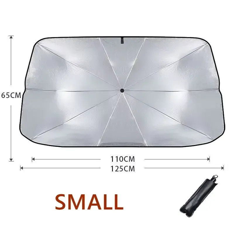 Pare-soleil rétractable pour pare-brise avant, protection solaire et isolation thermique 8