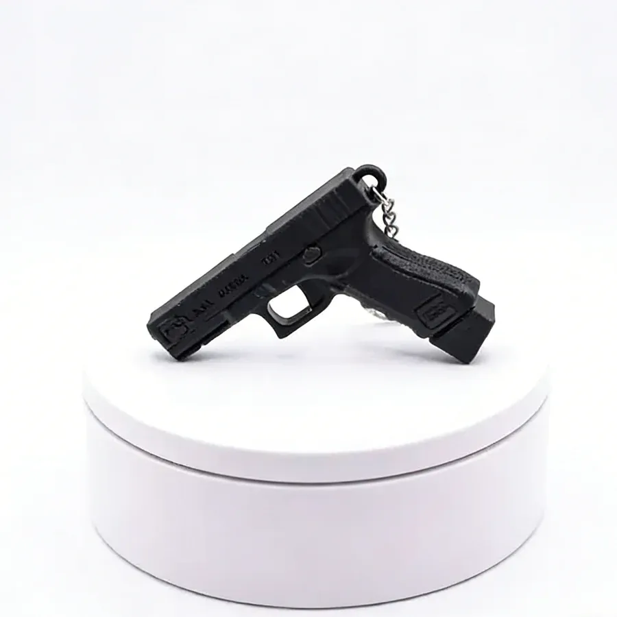 Porte-clés mini pistolet, mise en situation
