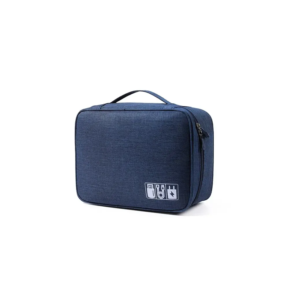 Sac de rangement pour câbles de voyage, organisateur électronique portable et étanche, pochette de rangement pour câbles USB et écouteurs 9