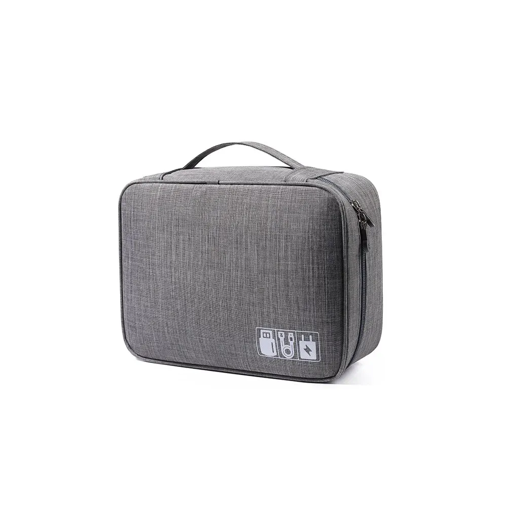 Sac de rangement pour câbles de voyage, organisateur électronique portable et étanche, pochette de rangement pour câbles USB et écouteurs 7