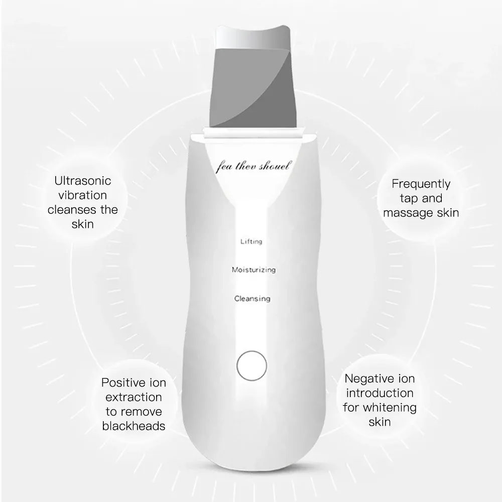 Épurateur de peau à ultrasons en utilisation